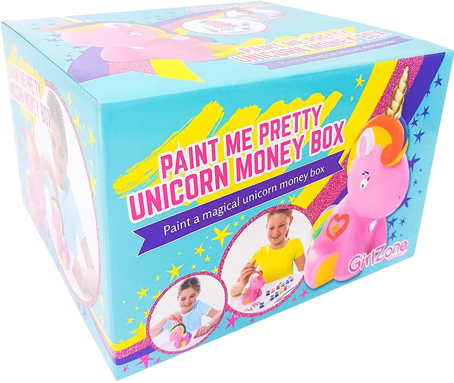 GirlZone Paint Your Own Unicorn Piggy Bank – Deals Deal